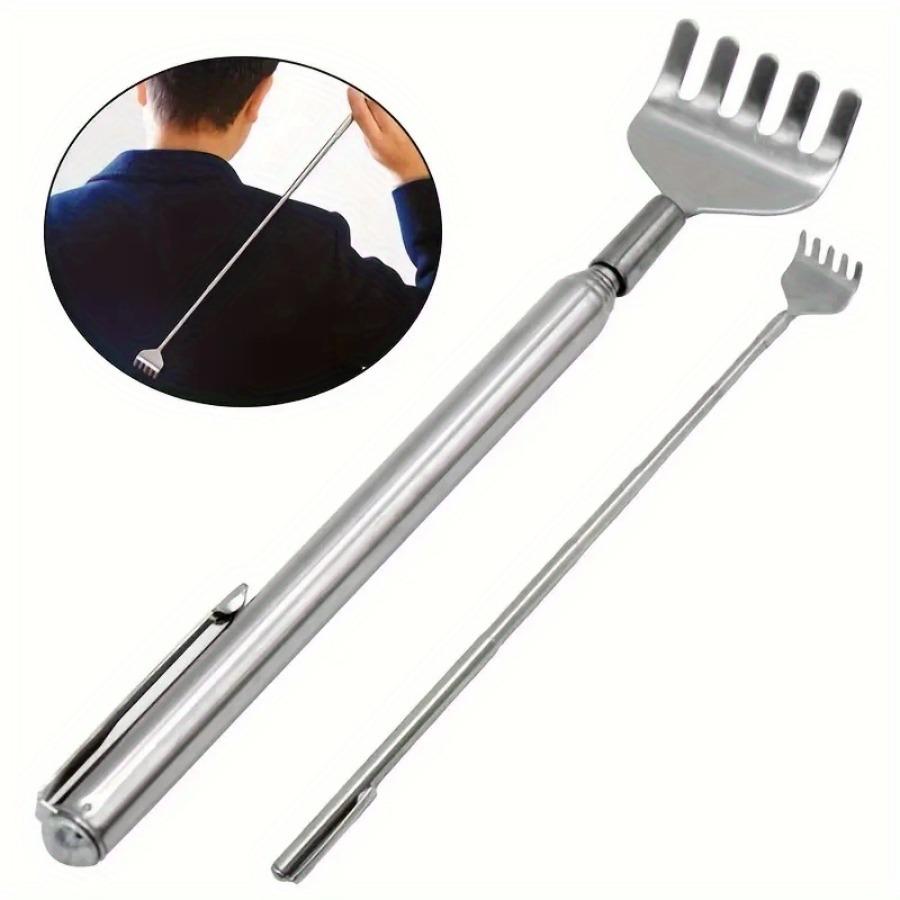 Pen Style Stainless Steel Telescopic Scratching Device, Five Section Telescopic Scratching Tool, Multi-Purpose Scratching Tool.
