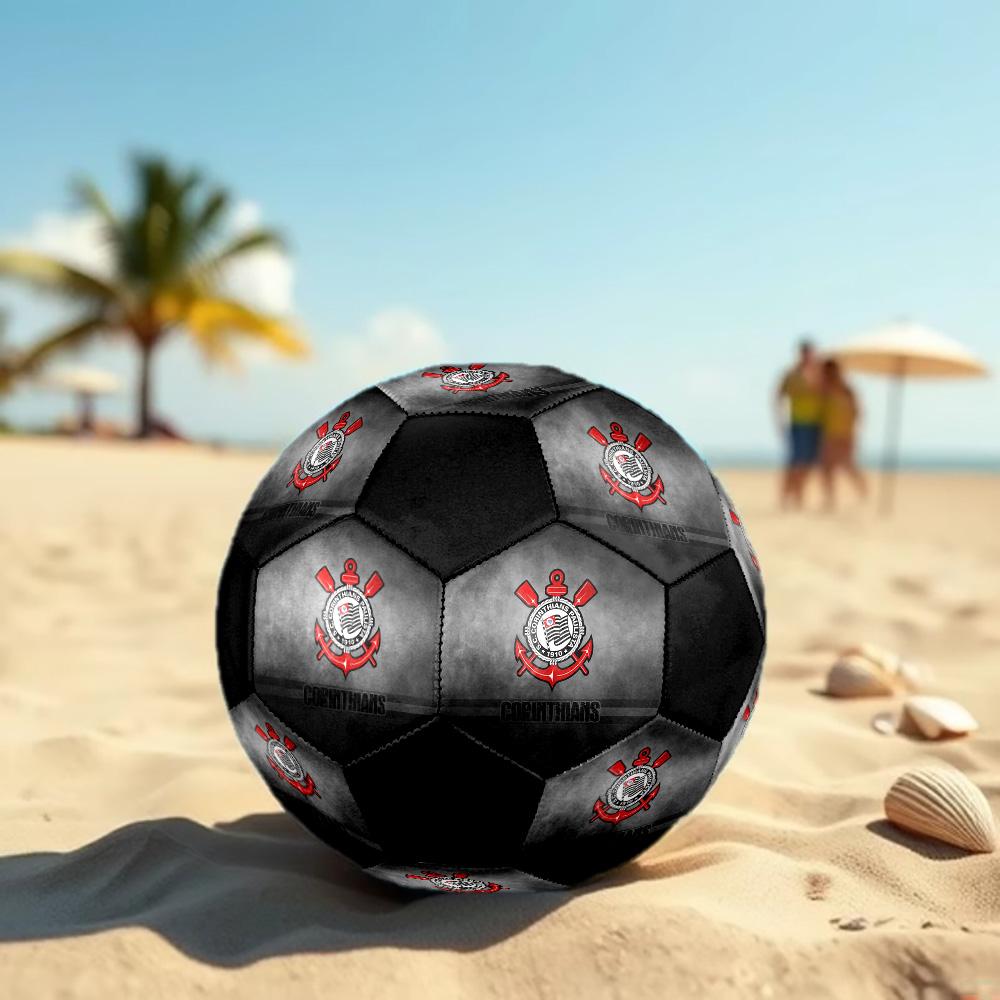 Corinthians Soccer Ball Colorful All Ages Machine Stitched PVC Competition Ready Durable High-Bounce.SIZE5