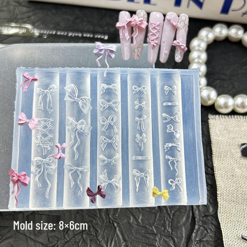 High Transparency Ice Flower Embossed Crystal Butterfly Nail Art Gel Mold