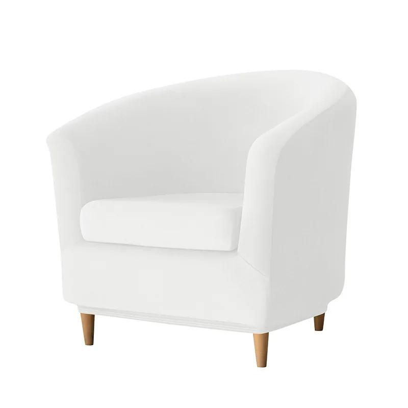 Velvet Sofa Cover Single Sofa Cover for Living Room Elastic Solid Color Armchair Slipcover for Bar Home Counter with Seat Covers