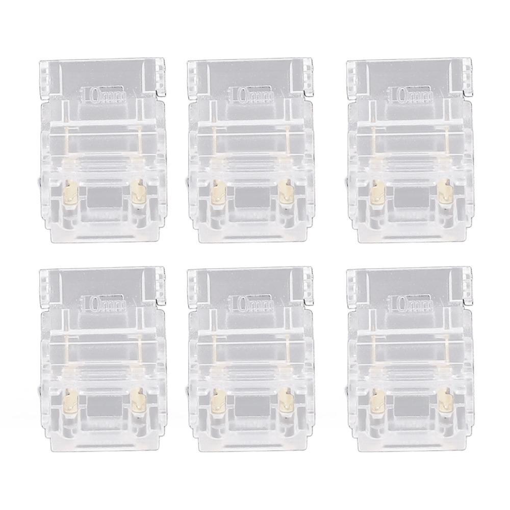 20pcs 10mm LED Strip to Wire Connector COB Solderless LED Connectors  For Kitchen