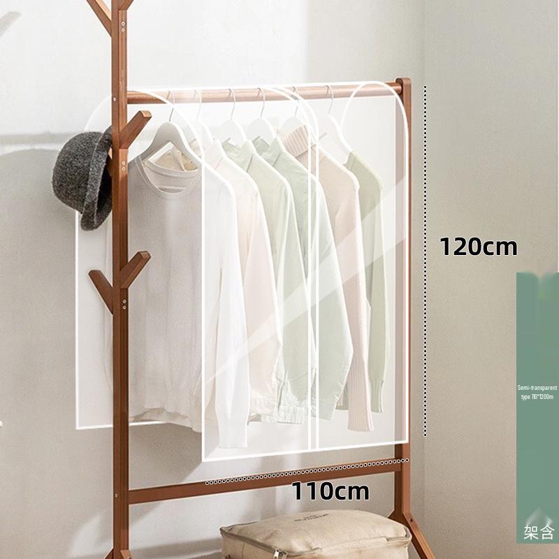 Clothing Dust Cover Set: Hanging Storage Organizer for Coats, Dustproof Bag with Lid.