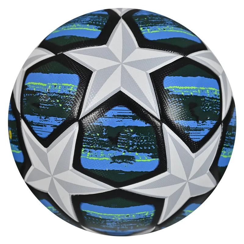 Standard Size 5 Soccer Adult Youth Professional Outdoors Sports Match Balls Training Seamless Football High Quality PU Material