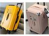 32-Inch Large Capacity Durable Leather Trolley Case with Combination Lock for Men & Women