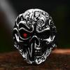 2025 Retro Simple Men's Ring Ghost Head Skull Ring Personalized Trend Ring