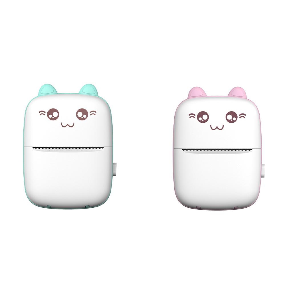 Bluetooth Thermal Printer Portable And Durable For Office Memos And Class Notes Cute Pattern