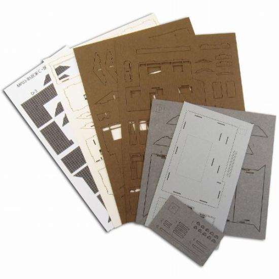 Sankei Diorama Series House C - Meșteșuguri din hârtie, 1/150, MP03-85