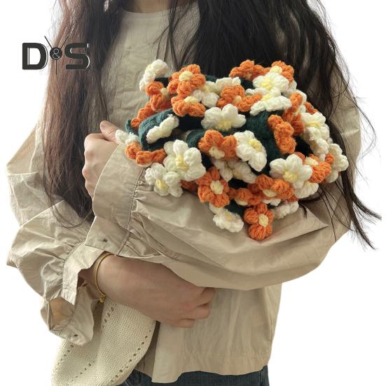 

Вязаный крючком букет ромашек Вязаный крючком букет Одеяло ручной работы Цветы Плед для домашнего дивана Кровати Дивана Декор F