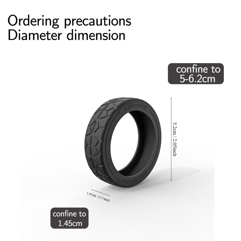 8 stk Silikon Koffert Hjul Beskyttelsesdeksel Reduser Støy Trallekasse Hjuldeksel