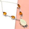 Yellow Austrelian Opal Citrine  Mother's Day Jewelry Necklace 20 in