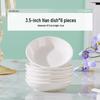 Wuhe Ceramic 3.5-inch Pure White Dipping Dishes (Set of 6)