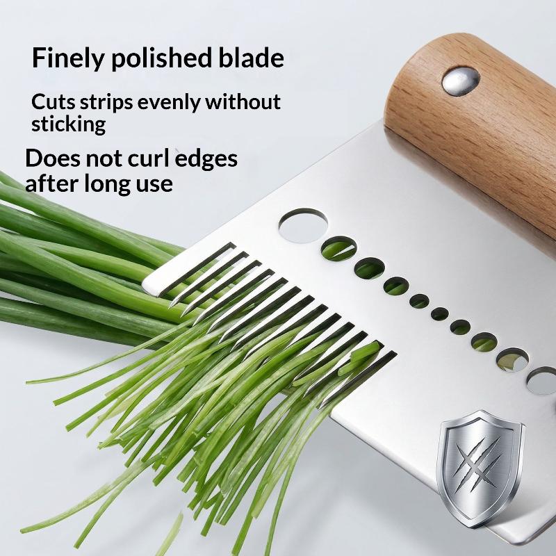 Stainless Steel Scallion Shredder Multifunctional Vegetable Cutter Sharp Grater Slicer Kitchen Tools