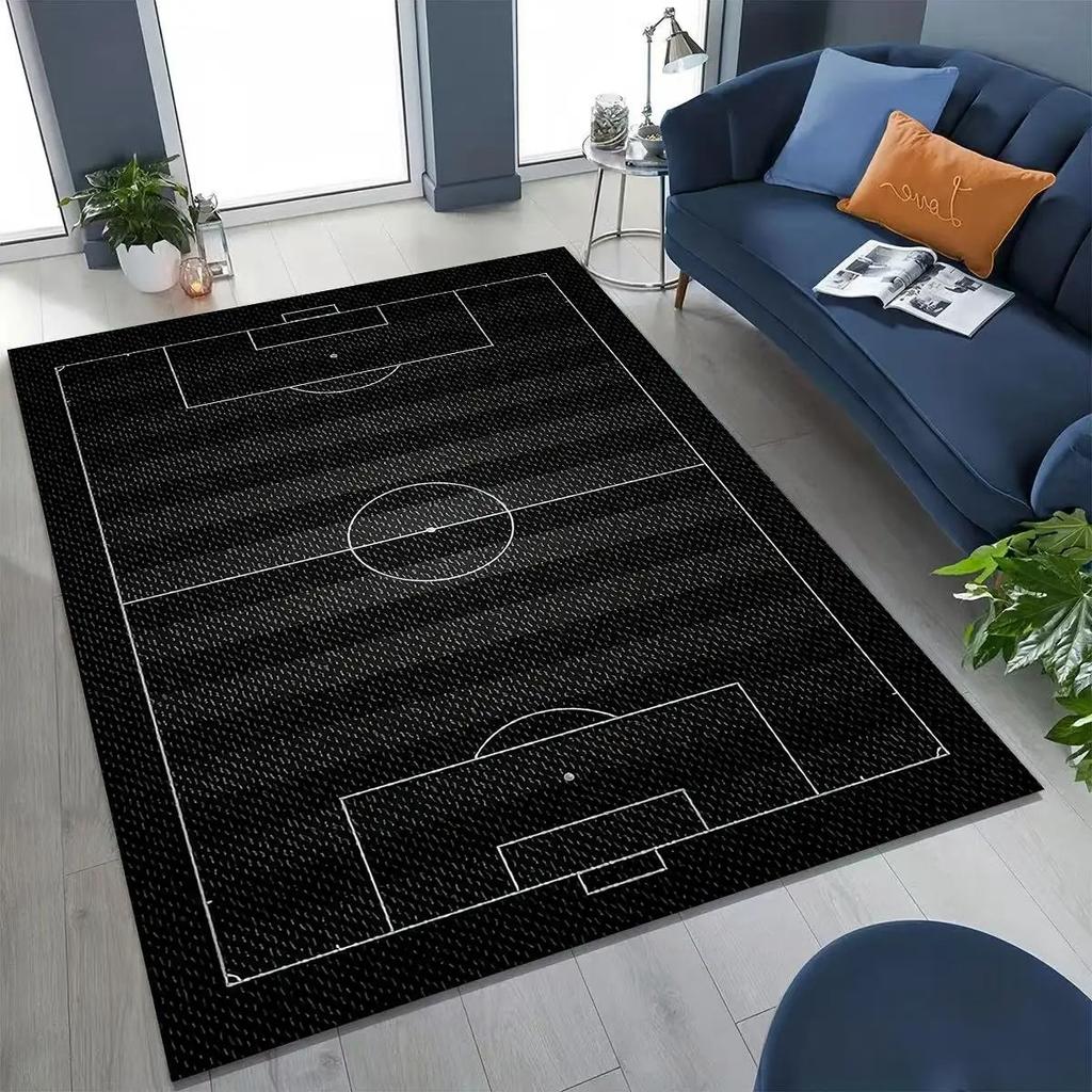 Cartoon Soccer Ball Anti-slip Rug  Modern Minimalist Home Doormat  Suitable for Living Room  Bedroom  Sofa  Children's Toy Mat