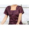 Bellissimo Morbido Raso Pigiama Maxi Camicia da Notte Donna Biancheria da Notte Leggero Vestito