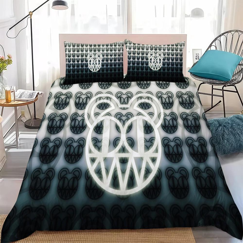 3D Print R-RADIOHEADS BAND Bedding Set Soft Comforter Cover With 1/2pcs Pillow Shams For Kids Adults Duvet Cover Microfiber