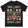 Squid Game feu rouge feu vert dormir T-shirt de Noël T-shirt Hommes Femmes Unisexes Hauts T-shirts
