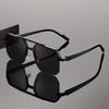 1pc Unisex Pilot Frame Multicolor Classic Personality Fashion Sunglasses For Daily Vacation Beach Party MusicFestival Decoration