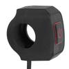 22mm Motorcycle Handlebar Switch Control Button Waterproof Universal for HeadlightRed