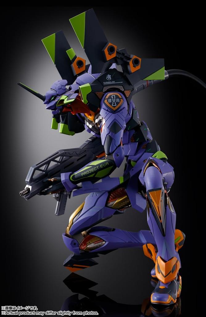 CONSTRUCȚIE METALICĂ Evangelion Unitatea 01 LIMITATĂ Figurină mobilă vopsită în ABS și PVC de aproximativ 220 mm -EDIȚIE MAGAZIN- Turnată sub presiune & &