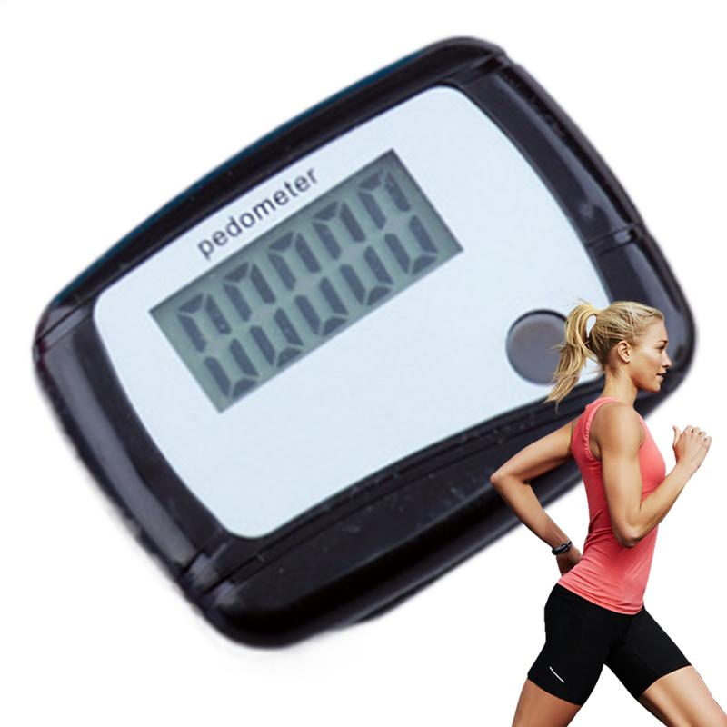 Healthy Sports Pedometers 1pc Random Color LCD Pedometer Step Calorie Counter Walking Distance Sport Pedometer