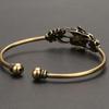 Handcrafted Floral Copper Bangle Comfortable Fit Floral Bracelet Fashion Jewelry For Casual Or Formal Outfits