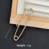 Colorfast Electroplated Safety Pin Brooch with Loop Holder for Sweaters and Pants