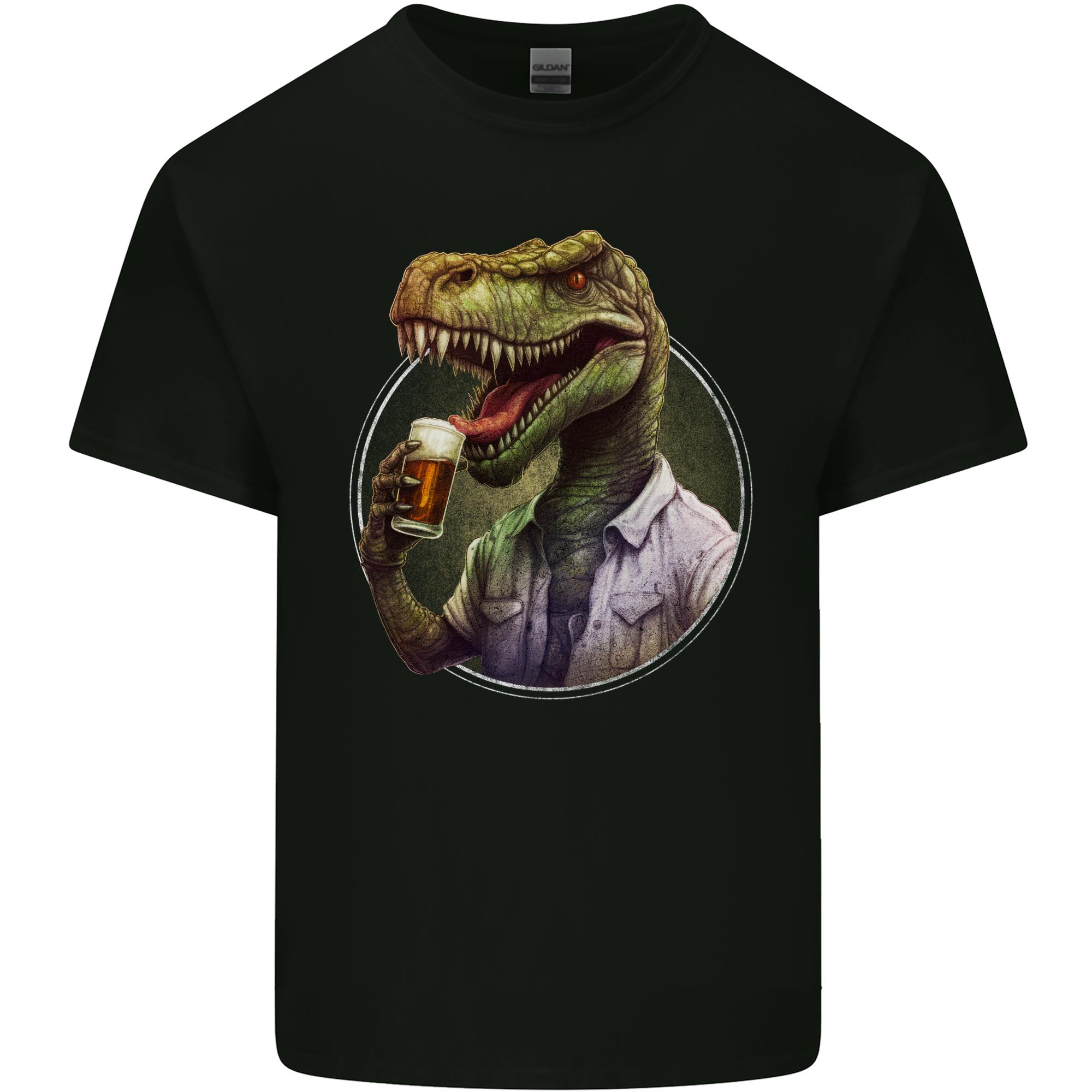 BeerRex Funny Beer TRex Dinosaur Alcohol Unisexs Light Cotton TShirt S