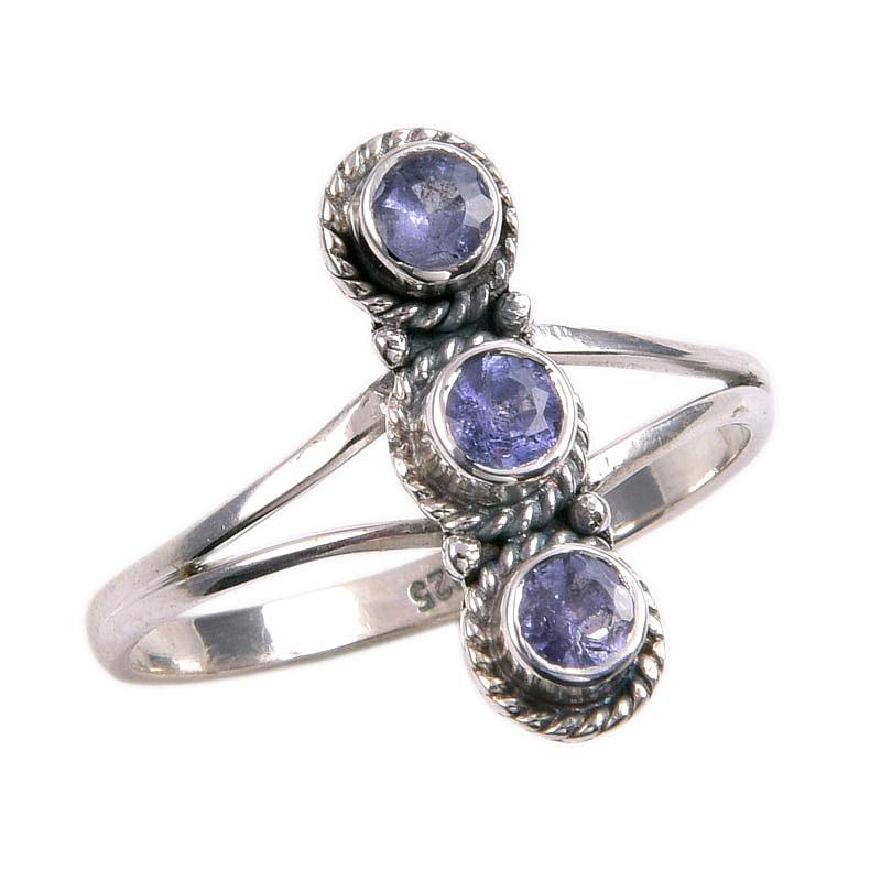 Natural Tanzanite Gemstone 925 Solid Sterling Silver Jewelry Ring Size 10 C3R18