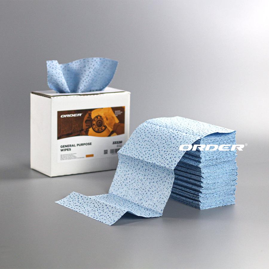 Oude Industrial Absorbent Meltblown Non-woven Embossed PP Dust-free Wiping Paper 200 sheets/box, folded