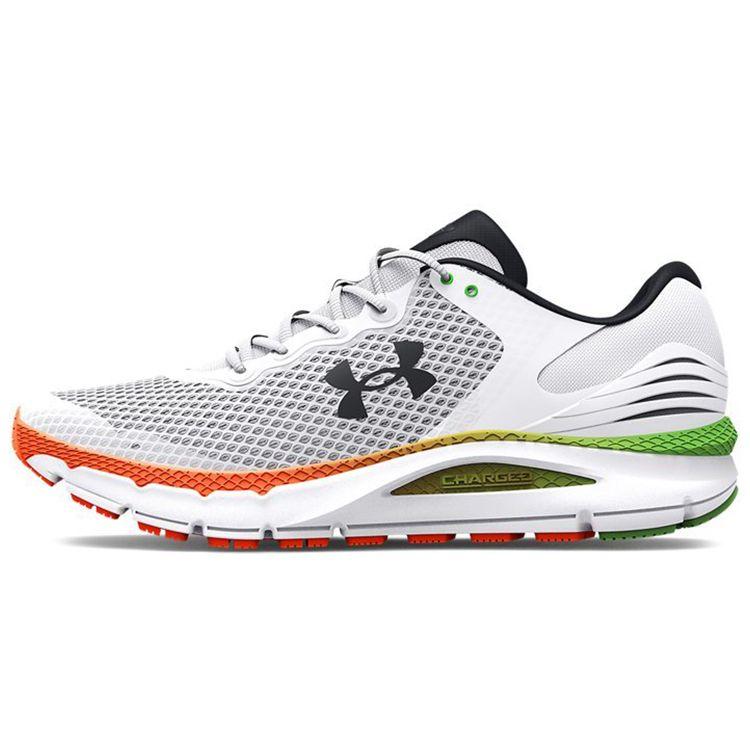 Under Armour Charged Comfortable Sports Fabric Low-Top Casual Running Shoes Men Sneakers White 3023549-108
