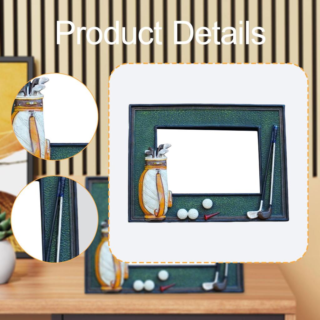 Golf Photo Display, Easy to Install Table Decoration, Display Case, Home Desktop