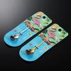 304 stainless steel flamingo shape coffee stirring spoon titanium coated paint creative spoon gift western food