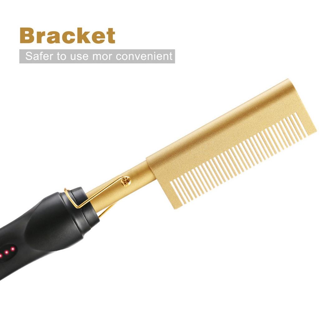 Wet and Dry Dual-use, Electric Copper Comb, Straightening Comb, Straightener, Home Use, Perm, Curling Iron, Curling Comb