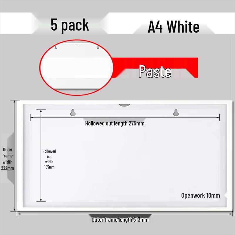 PVC Self-Adhesive Display Document Holder
