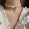 Trendy Korean Pearl Necklace: Versatile and Stylish Clavicle Chain for Women