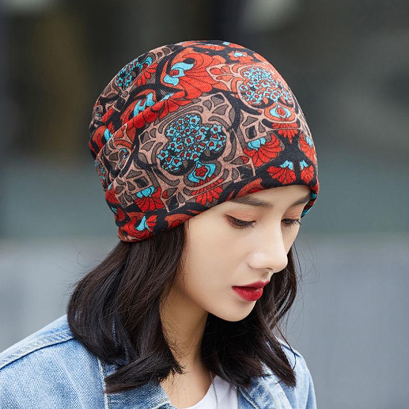 Autumn & Winter Double-Layer Twist Hat and Scarf with Neck Protection