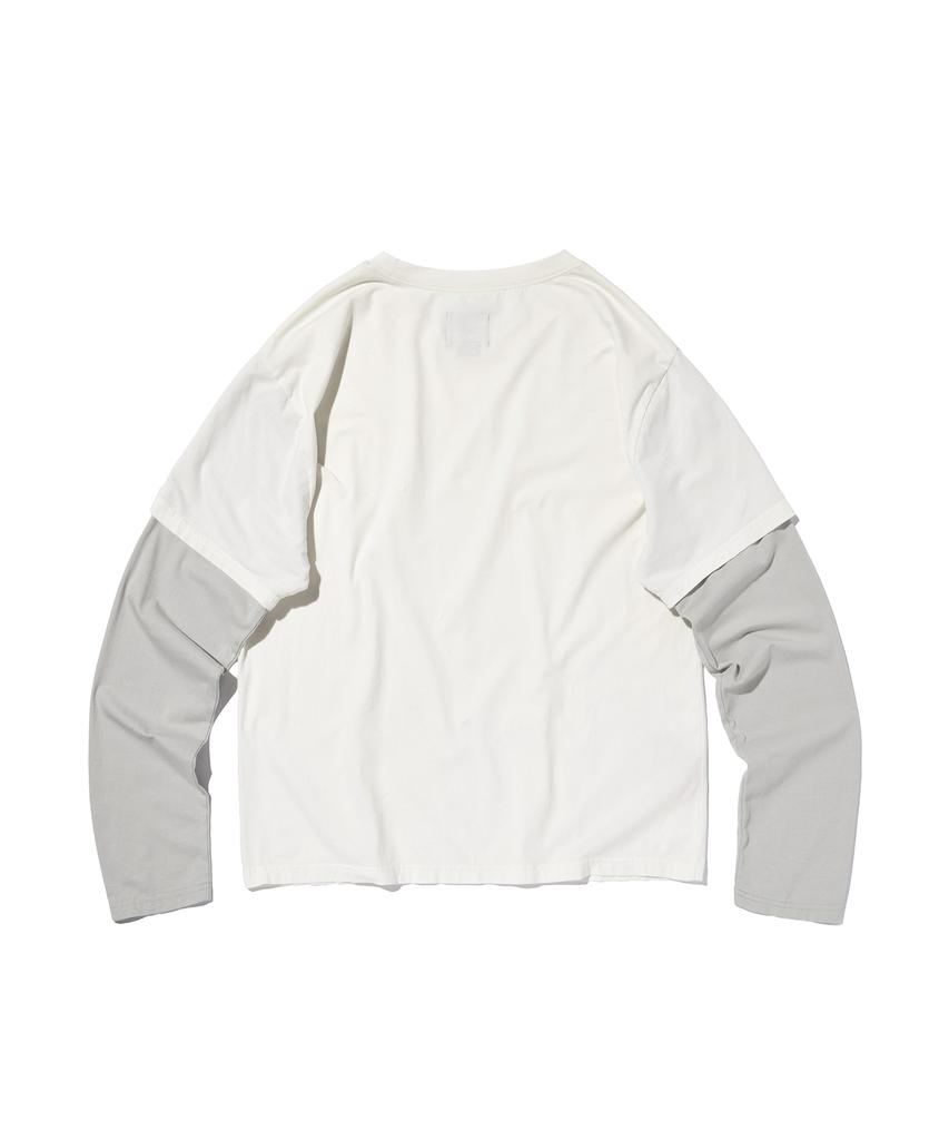 SUADE Color Layered Long Sleeve [Ivory]