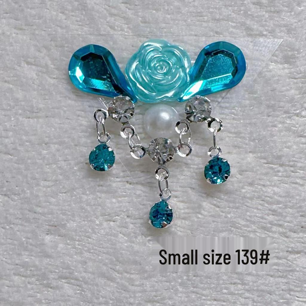 Children's Floral Face Stickers with Crystal Diamonds & Tassels for Ancient Style Makeup