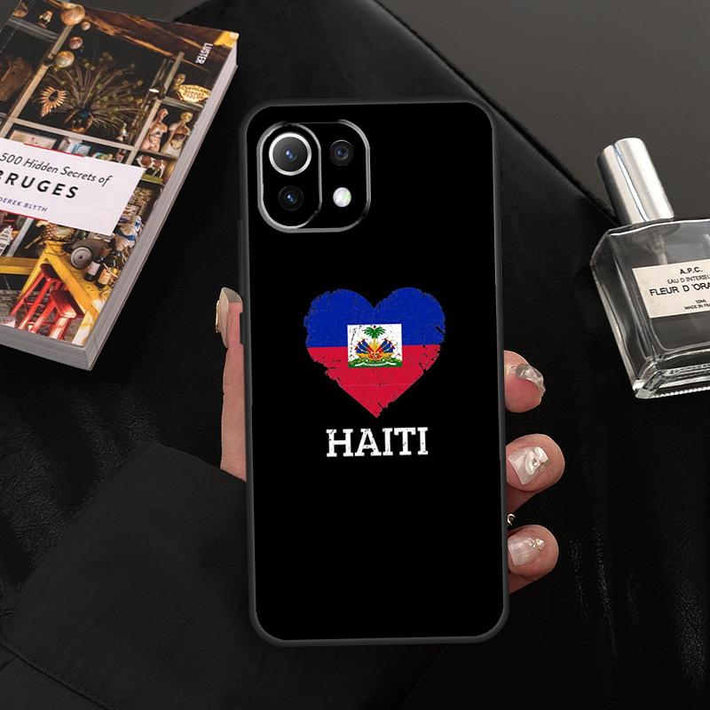 Haiti Haitianische Flagge Hülle Für Xiaomi 11T 12T 13T 14T Pro 13 14 15 Ultra POCO X7 Pro X3 X5 X6 F5 F6 M6 Pro Abdeckung