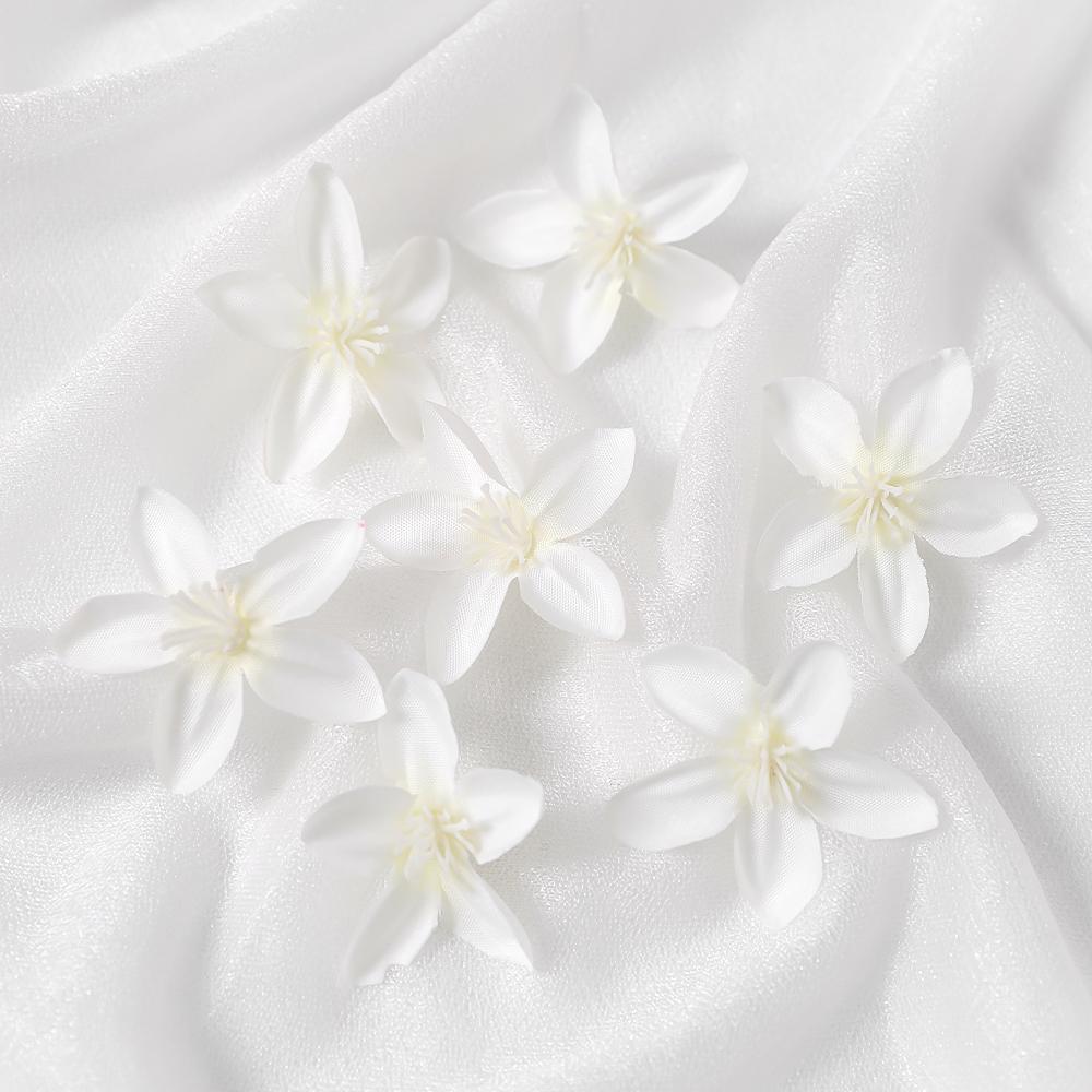 50/100 Stück Fünf-Sterne-Blume Künstlicher Blumenkopf Für Blumenwand Pflanze DIY Heimzimmer Dekoration Girlande Geschenk Hochzeitstischdeko