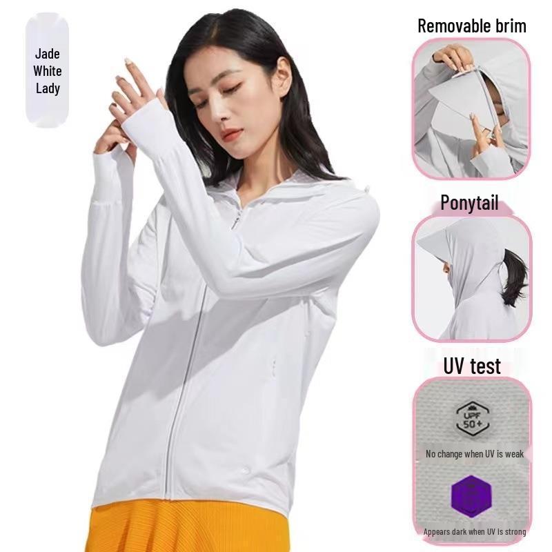 2023 UPF50 Ice Silk Detachable Brim Sun Protection Clothing for Men & Women
