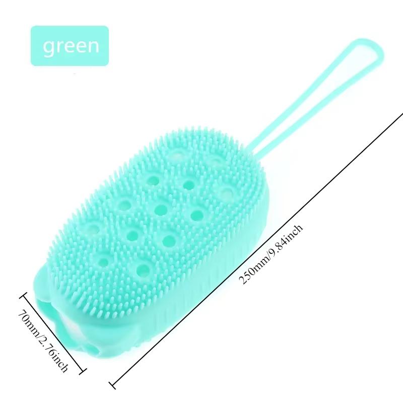 Silicone Body Scrub Shower Exfoliating Scrub Sponge Bubble Bath Brush Massager Skin Cleansing