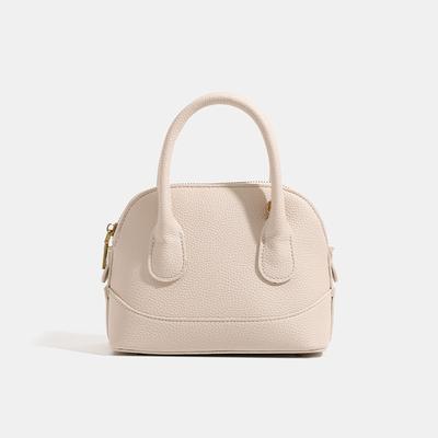 Light Luxury Lychee Pattern Casual Versatile Women's Shoulder Bag Simple Trendy Shell Bag Korean Style Fashion Crossbody Bag
