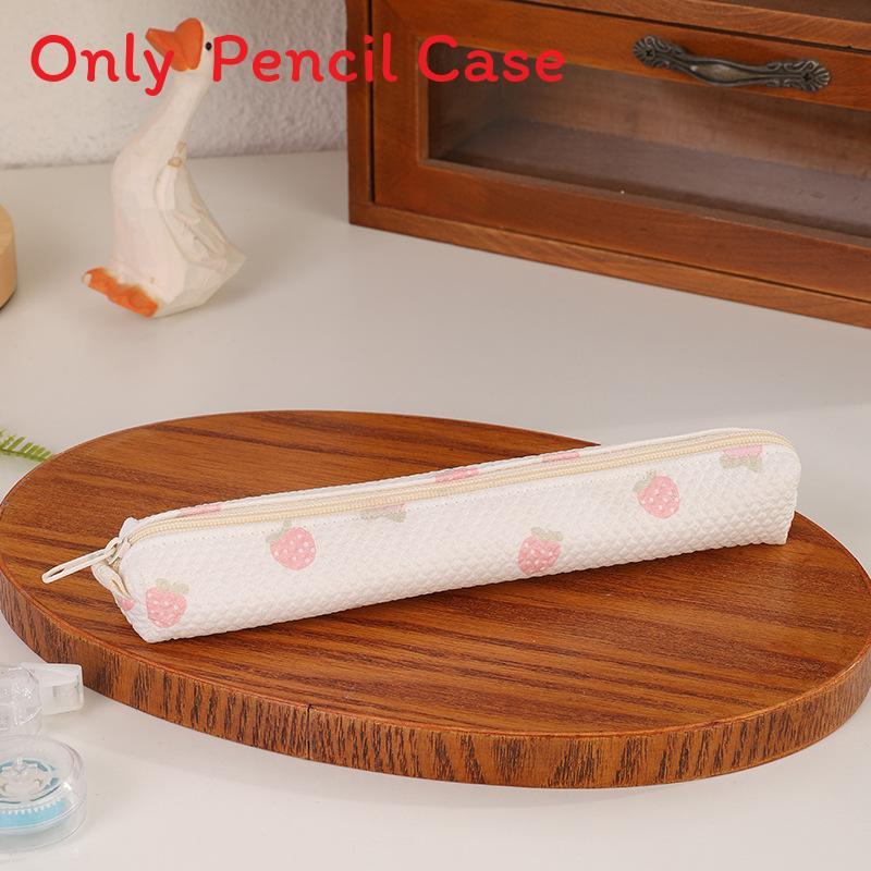 Cute Strawberry Storage Pouch With Durable Polyester For School And Home Organizers