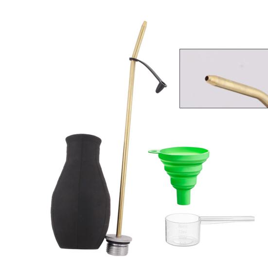 Manuell Pulversprøyte Diatoméjord-sprøyte Håndholdt Pulverspreder med Langt Metallrør for Diatoméjord Fine Pulver