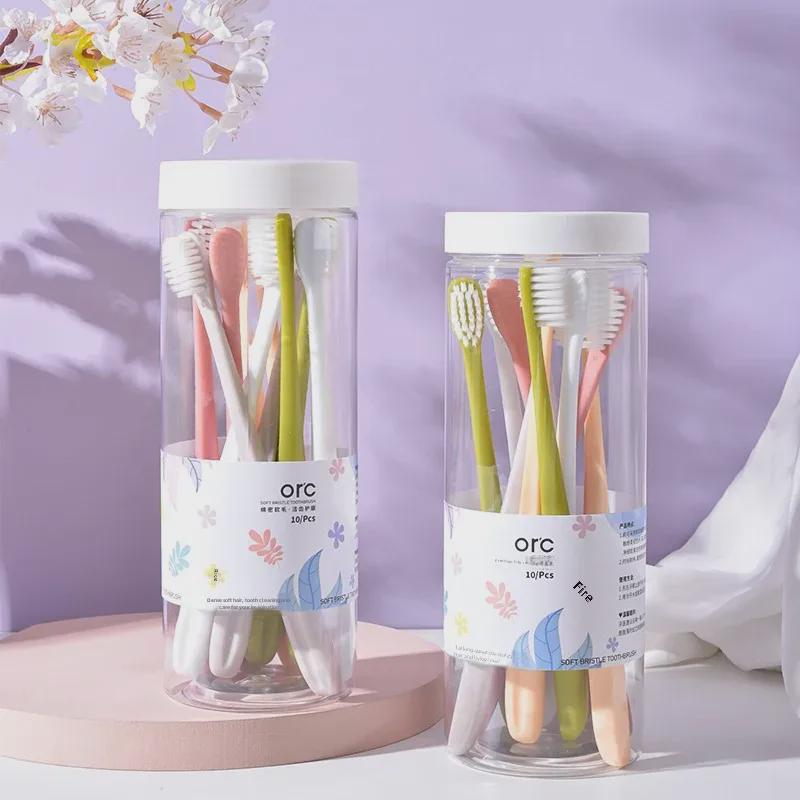 Orc Adult Soft Bristle Toothbrush Super Value Double Bristle Barrel