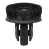 1 Pair Luggage Swivel Casters Plastic Mute Suitcase Swivel Wheel Repalcement Black A65