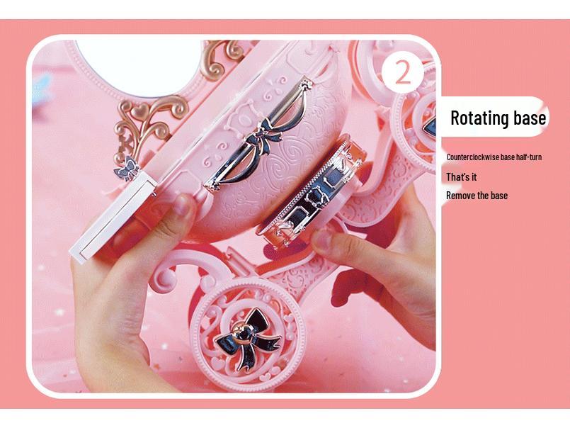 Children's Makeup Toy Set: Pretend Play Dressing Table with Lipstick & Nail Art
