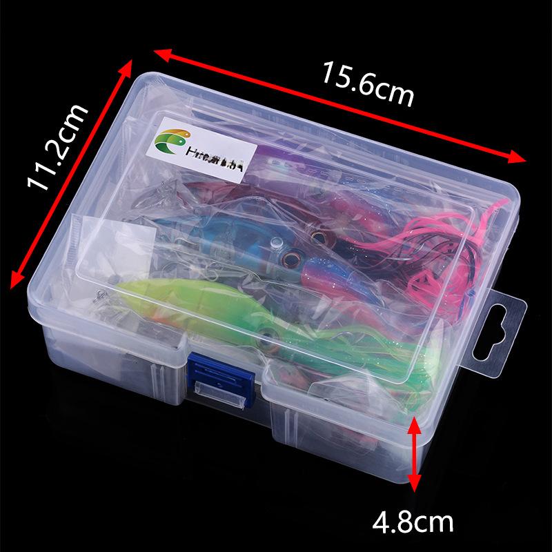 Fishing Lure Bait10CM-16.6G Sea Fishing Long Casting Big Octopus Squid Lure Bait Light Saltwater Plastic Fishing Bait Fake Bait