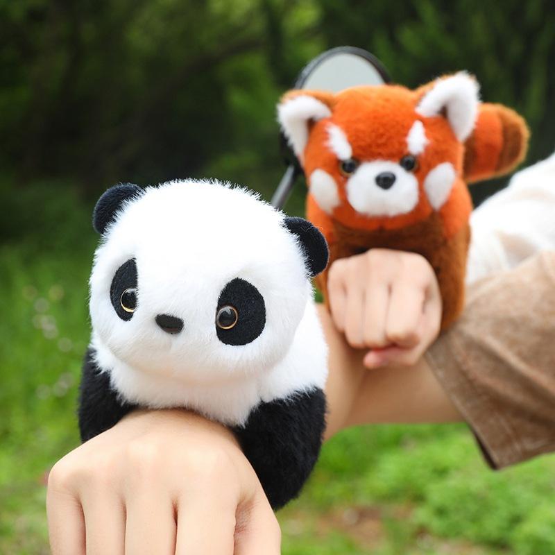 Cartoon Capybara Panda Husky Pang Bracelet Handle Plush Toy Doll Children's Wrist Hand Circle Doll Pendant